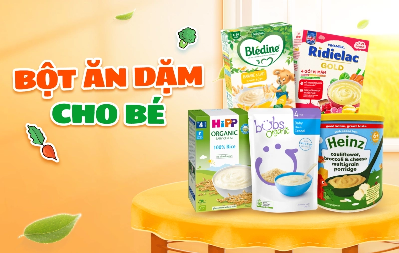 Top 5 bột ăn dặm cho bé tốt nhất hiện nay