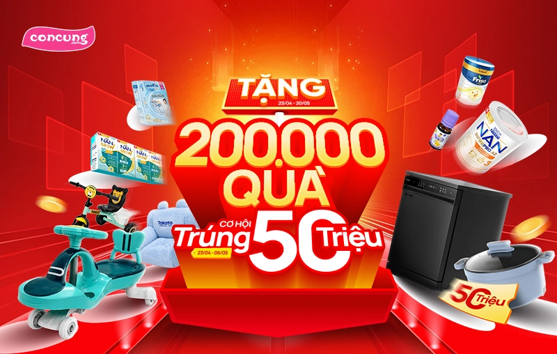 KHUYẾN MÃI HOT CON CƯNG MỪNG ĐẠI LỄ - CƠ HỘI TRÚNG 50 TRIỆU