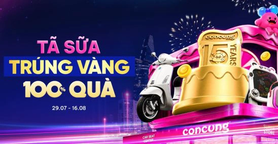 Khuyến Mãi Sinh Nhật 15 Năm Con Cưng:
