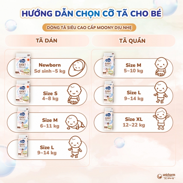 Bỉm tã quần Moony Natural size M 46 miếng (5-10kg) (giao bao bì ngẫu nhiên)