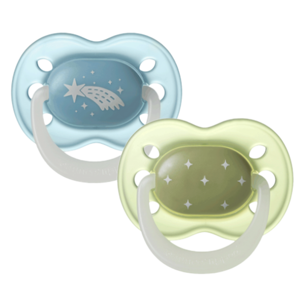 Ty ngậm dạ quang cho bé Tommee Tippee Night Glow 0-6 tháng (vỉ đôi)