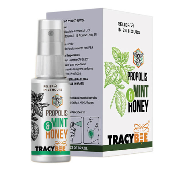 Xịt họng Keo ong xanh Propolis Mint & Honey Tracybee 30ml giá tốt