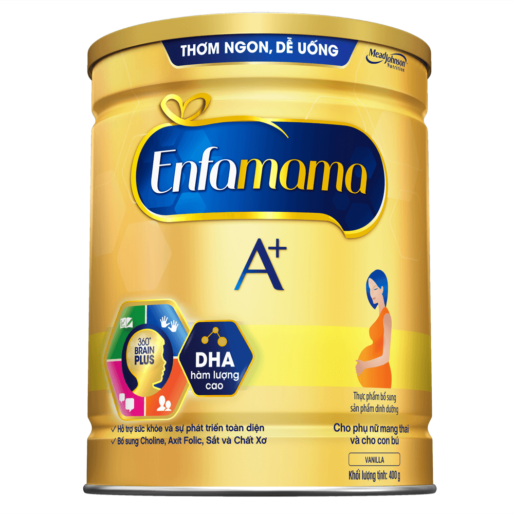Combo 3 Lon Sữa Bầu Enfamama A+ Hương Vani 400g
